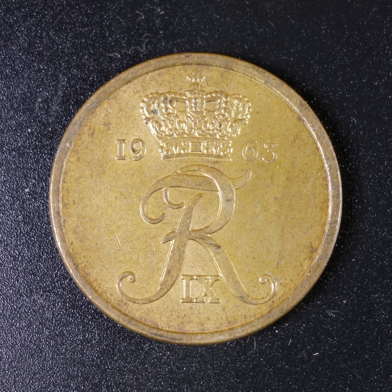 天业钱币散币、银币拍卖第28次专场 全场0元起拍0佣金转发分佣，欢迎围观参拍 丹麦1963年5欧尔铜币