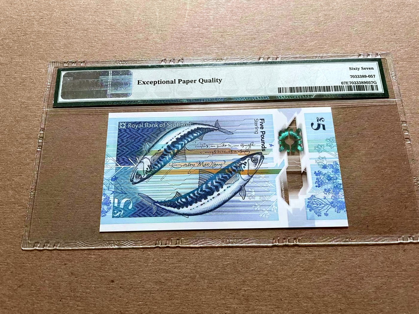 【Blue Auction】✨世界纸币精拍第418期【精】 【无47】苏格兰 1987-89年5镑 PMG67EPQ 