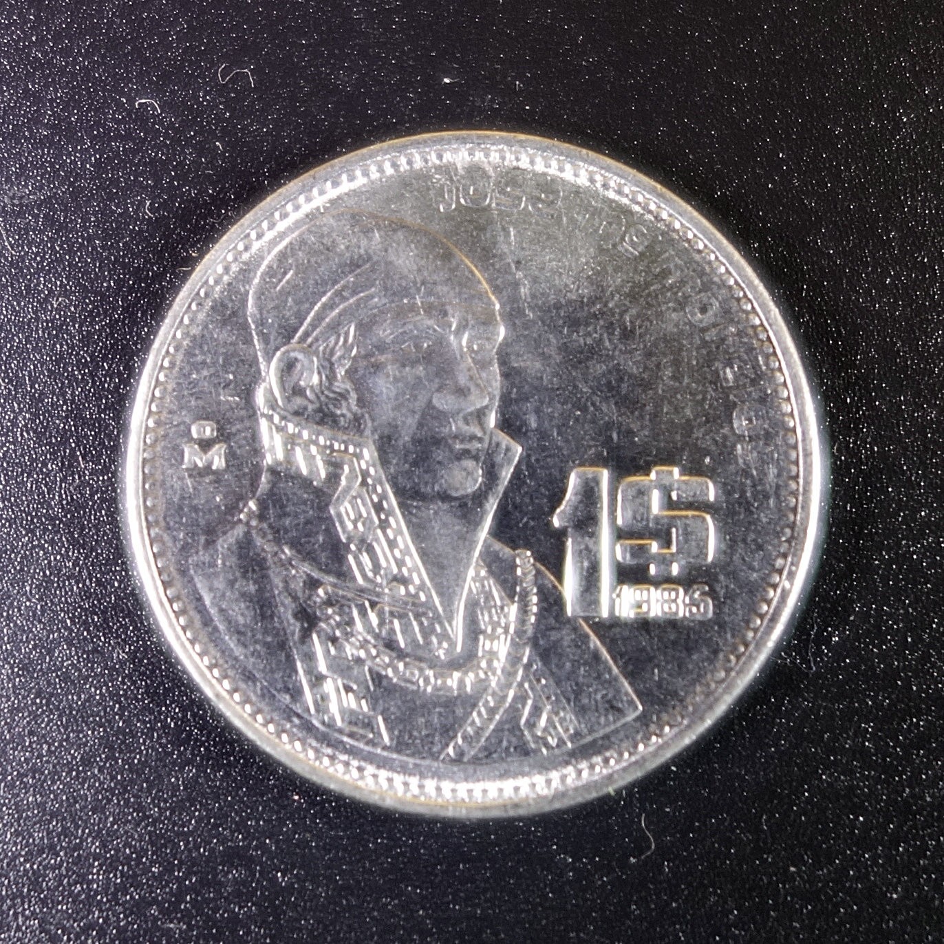 天业钱币散币、银币拍卖第28次专场 全场0元起拍0佣金转发分佣，欢迎围观参拍 墨西哥1986年1比索