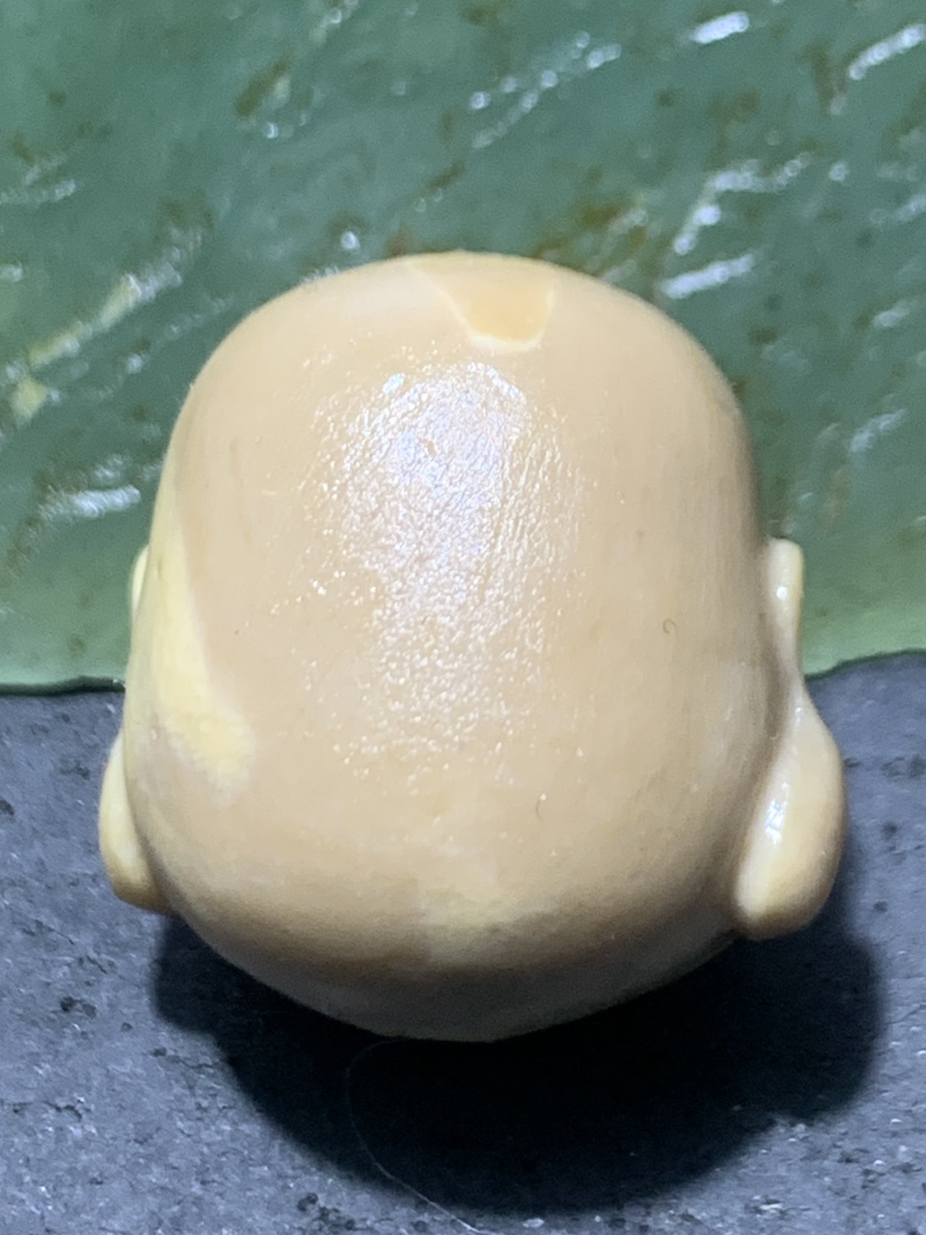 精美戈壁彩玉手工雕刻弥勒佛随形珠子一个！