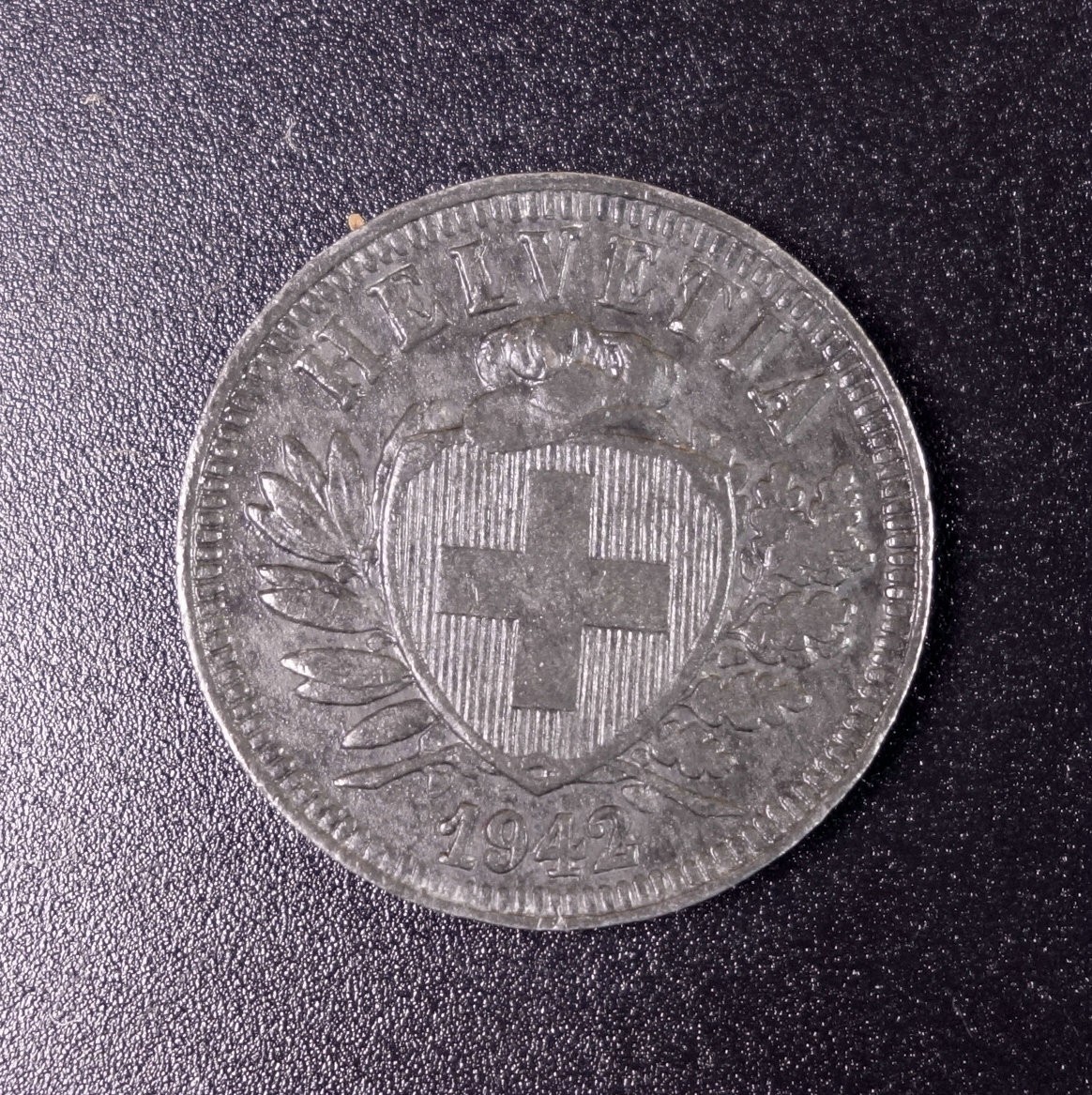 天业钱币散币、银币拍卖第28次专场 全场0元起拍0佣金转发分佣，欢迎围观参拍 瑞士1942年2分锌币