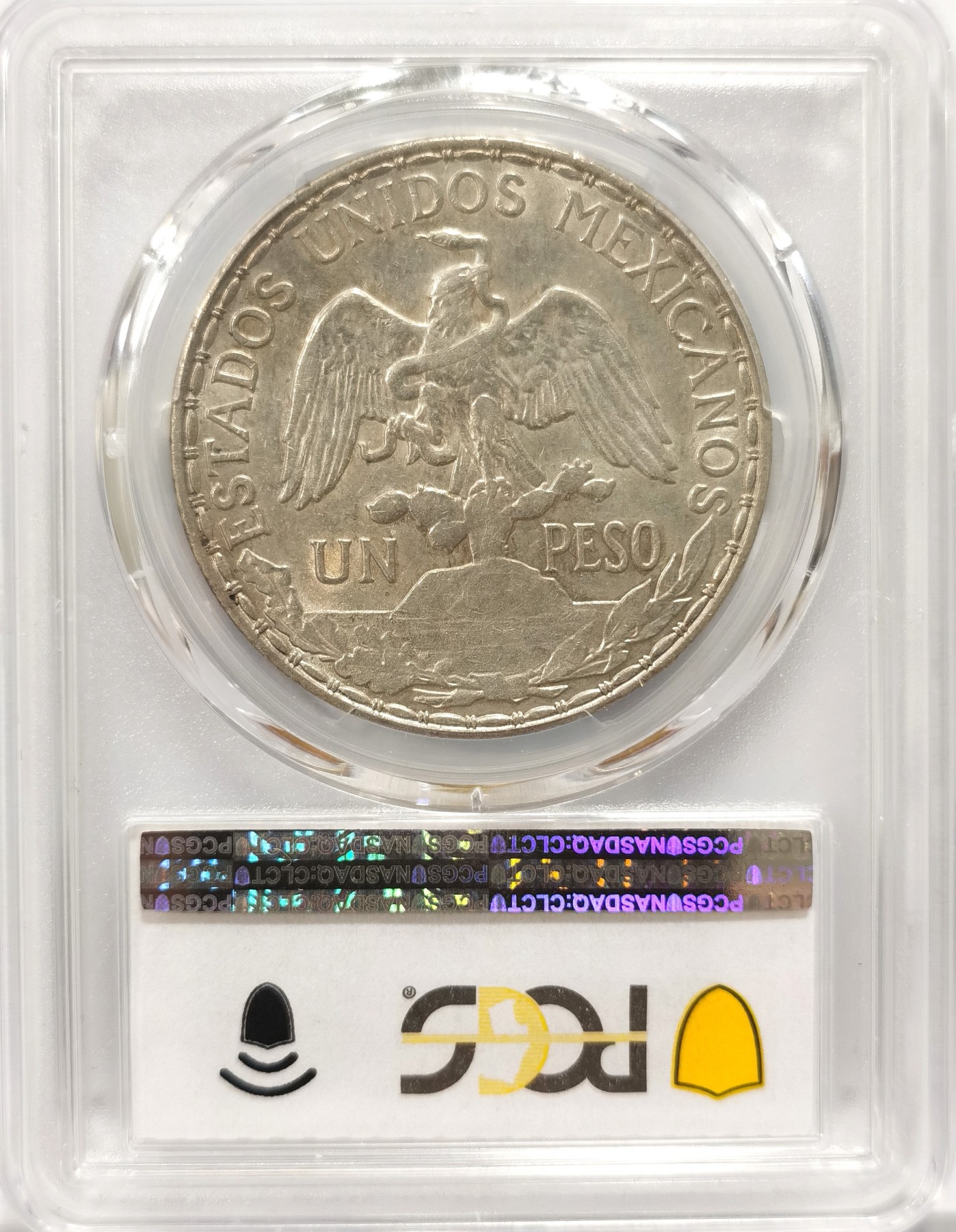 博洋堂世界钱币拍卖第060期（全场包邮） NGC AU55 1910年首发年墨西哥骑马鹰洋银币，状态好，分数性价比高。稀少品种，非常漂亮，值得收藏