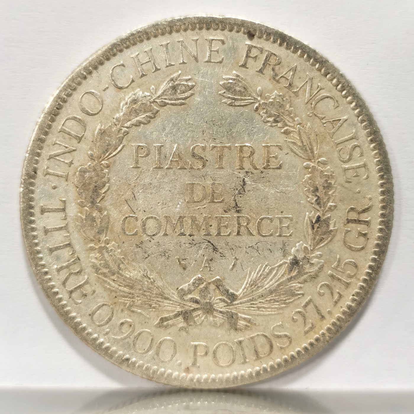 博洋堂世界钱币拍卖第060期（全场包邮） 法属坐洋1894 1P 早期加重 xf品 五珍之一 目前价格洼地