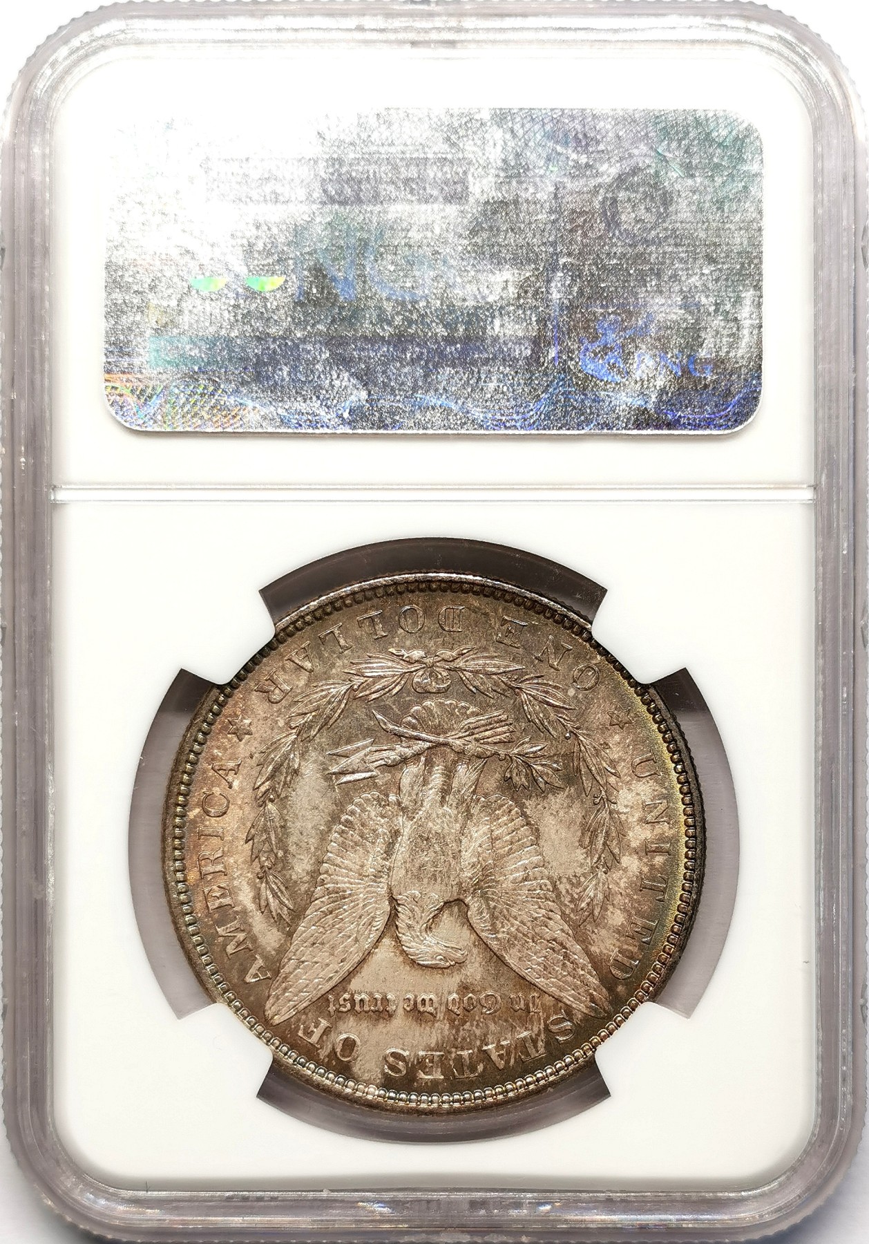 凡希社世界钱币微拍第二百五十八期 1887美国摩根壹元NGC-MS64典雅的青金间彩！