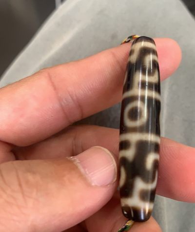 天珠拍卖壹场 莲师法器三眼天珠