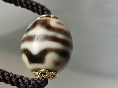 天珠拍卖壹场 莲花达络天珠