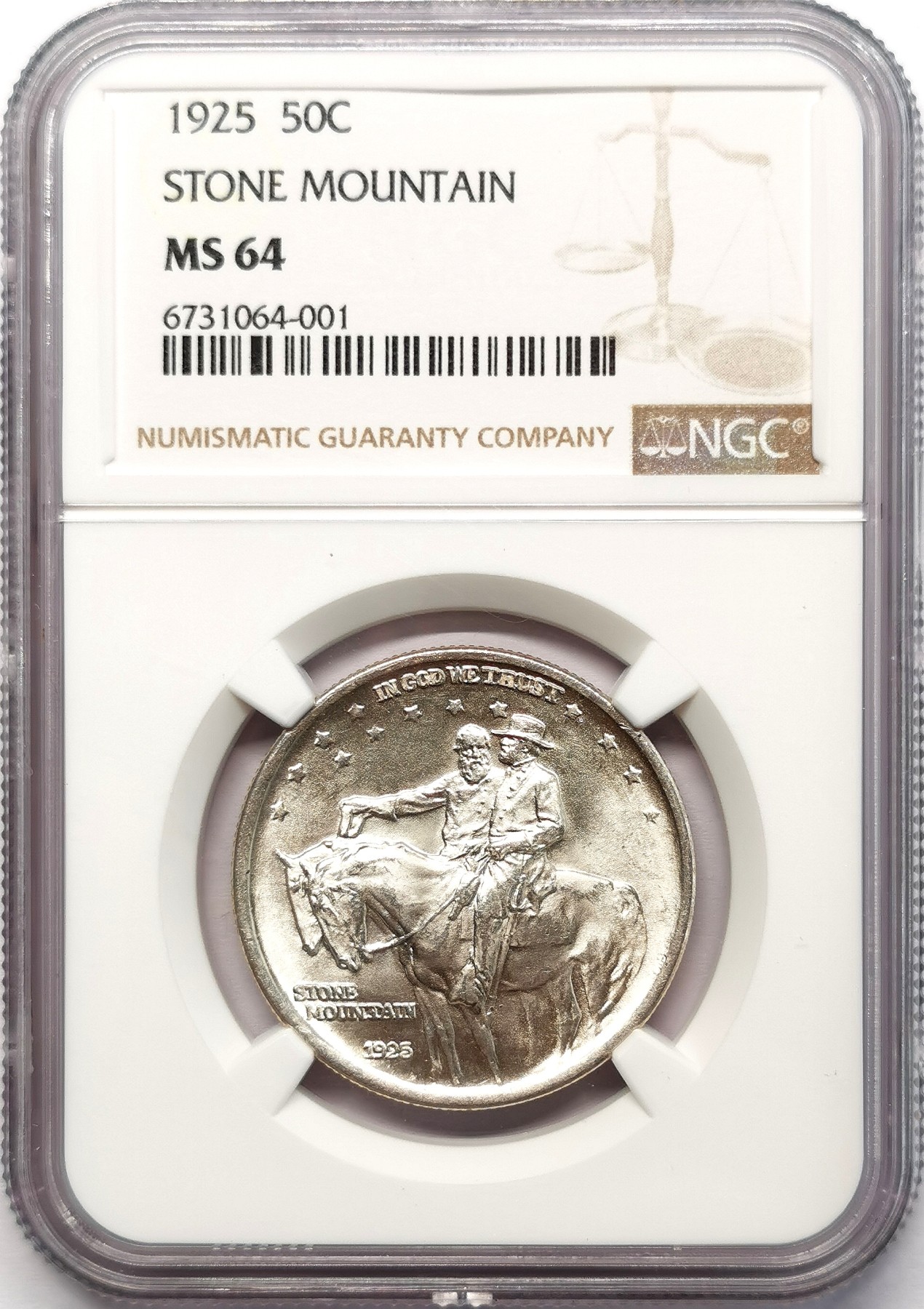 凡希社世界钱币微拍第二百五十八期 1926美国小石城纪念50美分NGC-MS64银色明亮！