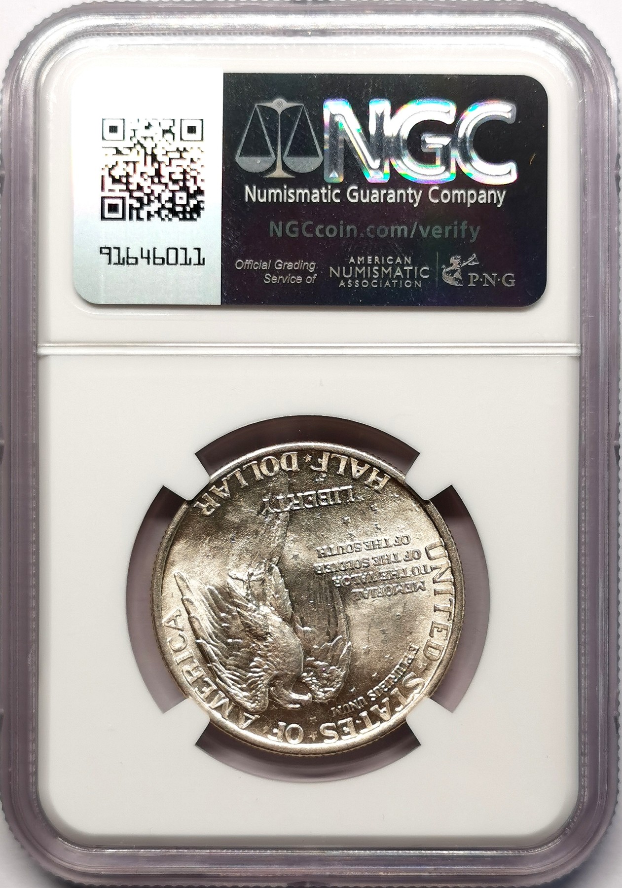 凡希社世界钱币微拍第二百五十八期 1926美国小石城纪念50美分NGC-MS64银色明亮！