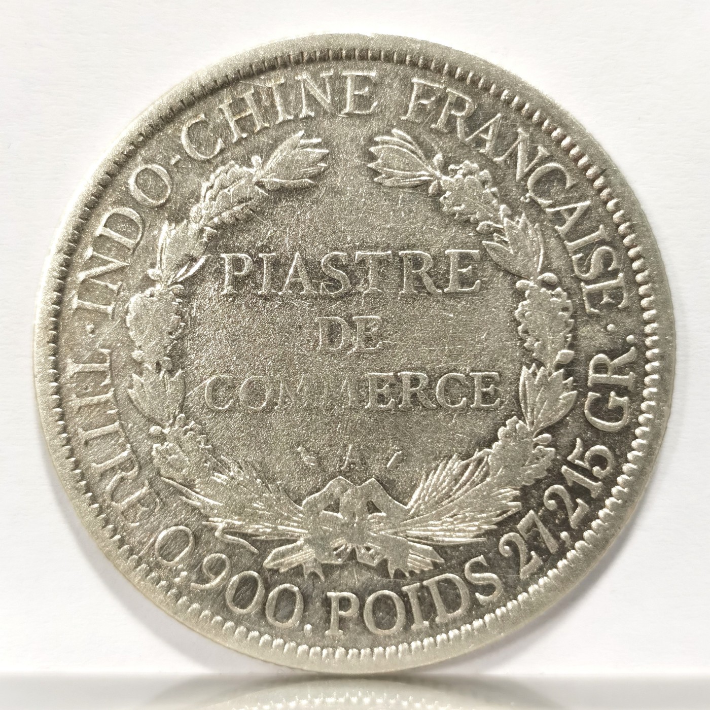 博洋堂世界钱币拍卖第060期（全场包邮） 法属坐洋1893 1P 早期加重 vf品 五珍之一 目前价格洼地