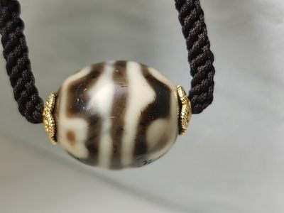 天珠拍卖壹场 莲花达络天珠