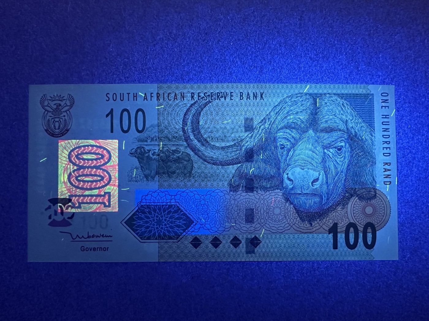《张总收藏》134期-外币精品畅拍 南非100兰特 AU 2005年版水牛
