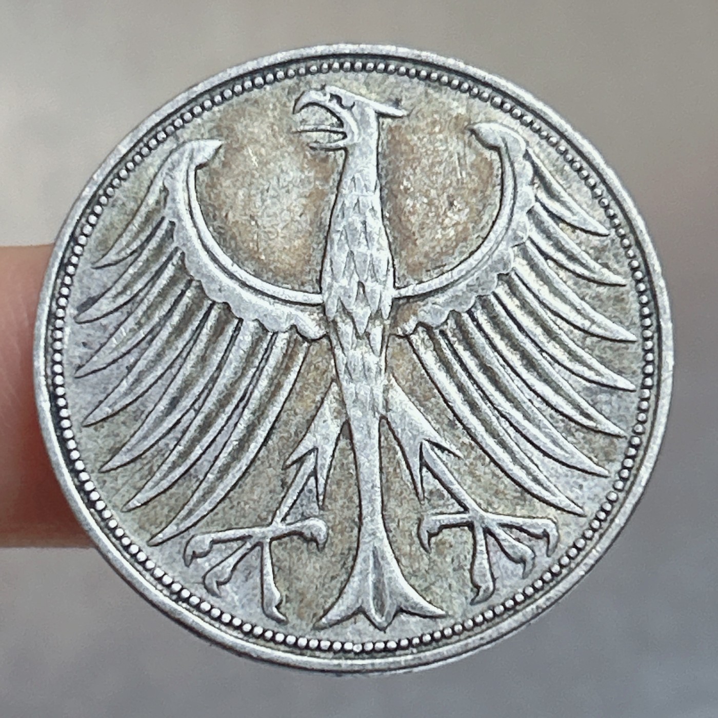 全场一元起拍 银币专场 第56期 德国1951年5马克银币 好品 重11.2g