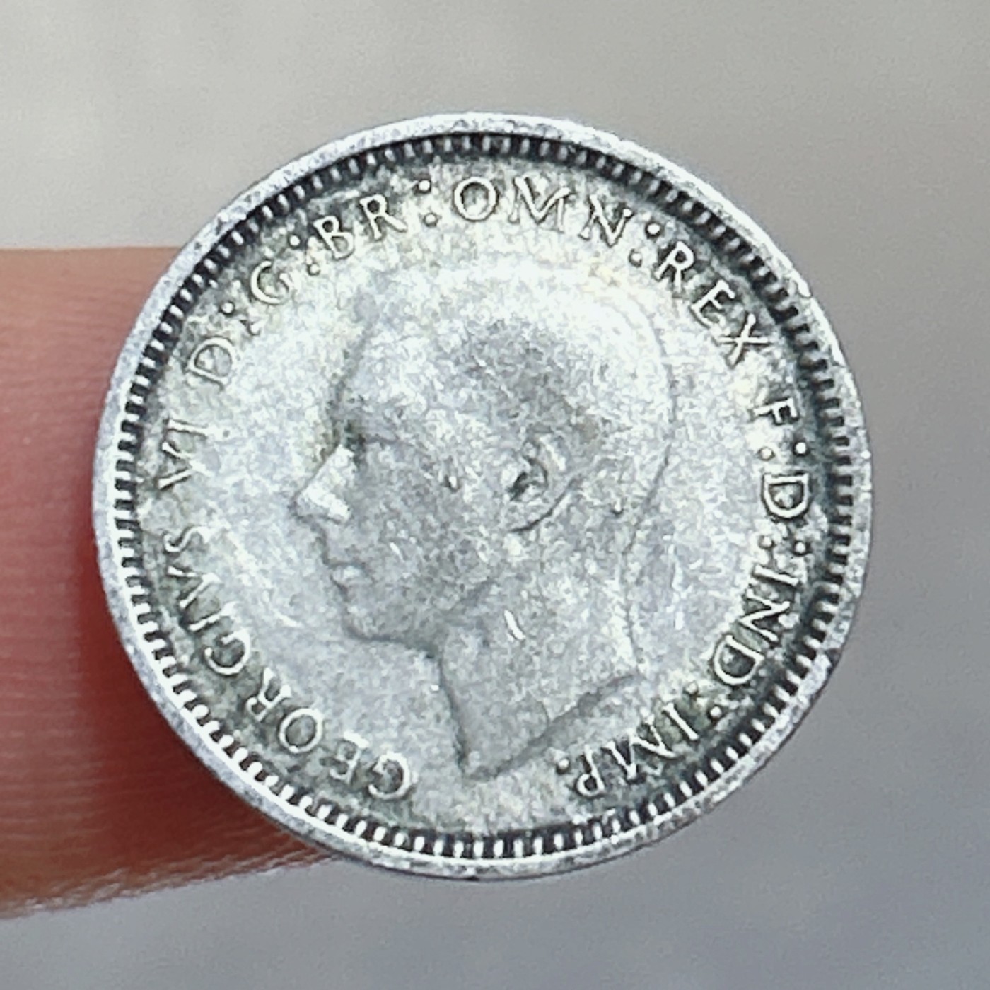 全场一元起拍 银币专场 第56期 澳大利亚1948年3便士银币 小麦银币 乔治六世 1.4g