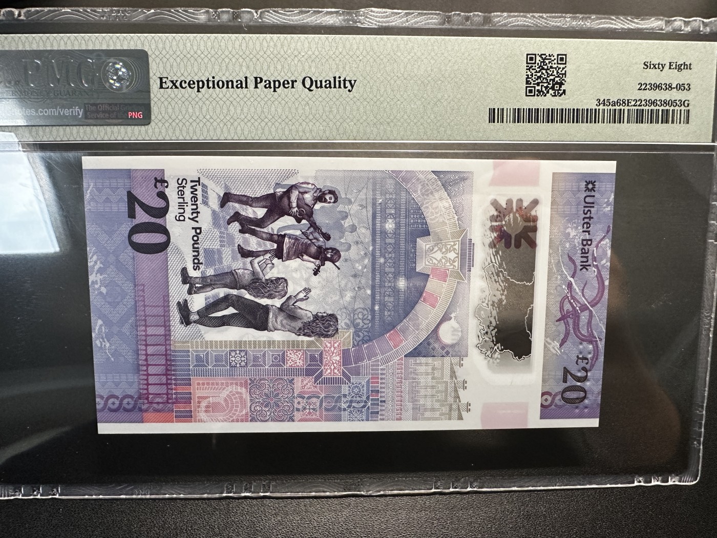 《外钞收藏家》第三百三十期 2019年北爱尔兰阿尔斯特银行20镑 PMG68 AA冠