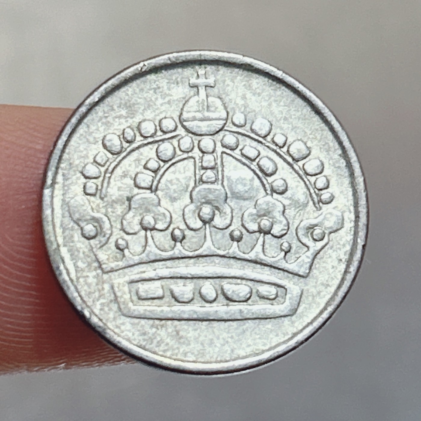 全场一元起拍 银币专场 第56期 瑞典1957年25欧尔银币 古斯塔夫六世，2.4g