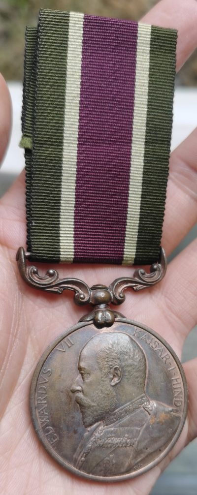 精品世界钱币勋章拍卖第19期 - 1903年英国西藏战役铜奖章，状态完美，细节无磨损带铜光。边铭694 Cooly Jaghman S. & T. Corps