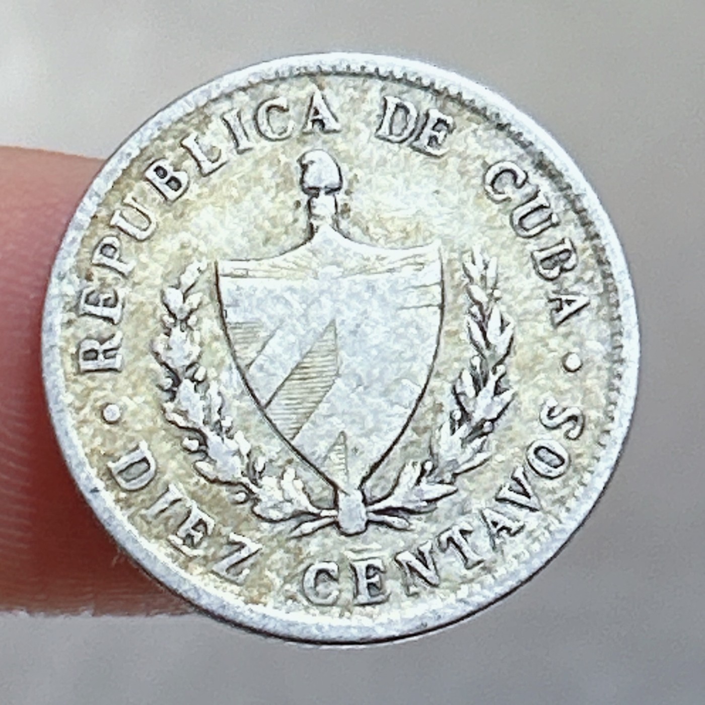 全场一元起拍 银币专场 第56期 古巴1920年10分五星银币 17.8MM 2.5克 900银