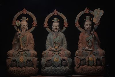 老木雕——道教【三清造像】 - 老木雕——道教【三清造像】