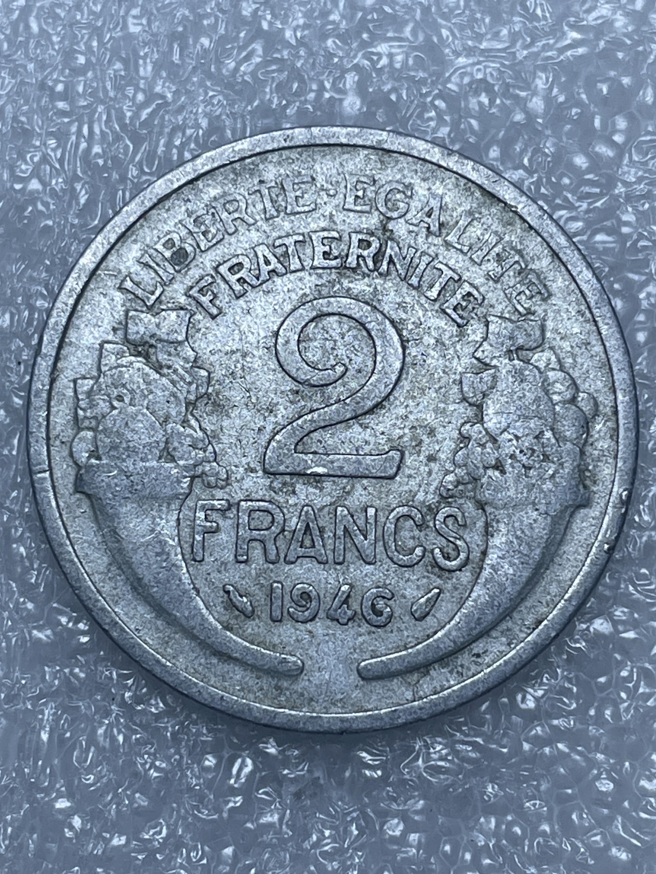 神仙姐姐散币好品专场第十五期（无佣金满邮自动发出 1946 年法国 2 法郎