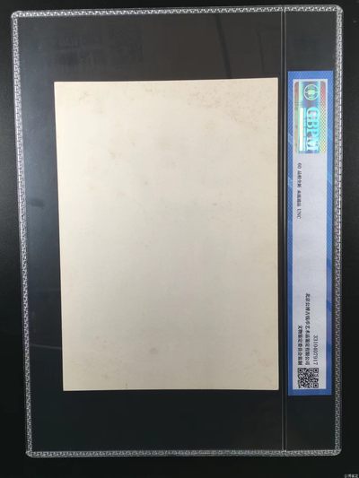 公博评级宣传画 公博评级，特殊时期宣传画    《夜校教师》，这是纪念特殊年代夜校教师的画像，外壳尺寸约19*26.4CM，公博评级60分