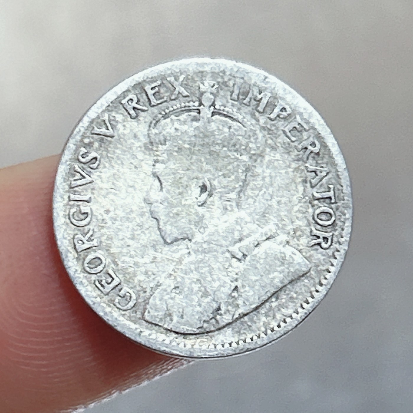 全场一元起拍 银币专场 第56期 1933年英属南非乔治五世3便士小银币 1.4g