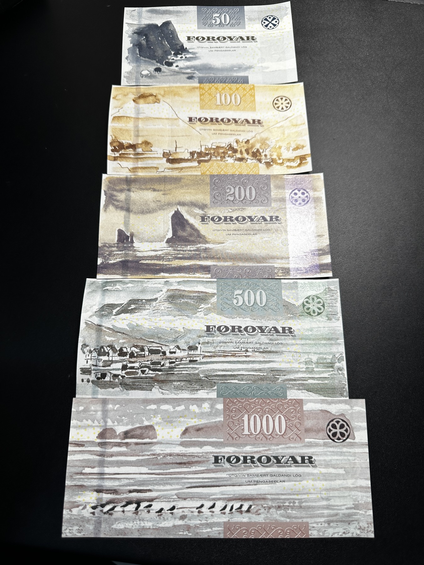 《外钞收藏家》第三百三十期 法罗群岛一套 五张一起 全新绝品