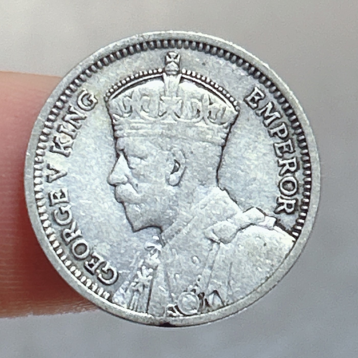 全场一元起拍 银币专场 第56期 新西兰1936年3便士小银币 乔治五世 1.4g