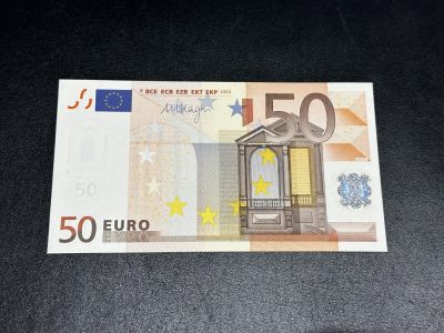 《外钞收藏家》第三百三十期 - 2002年50欧元 二签 德国版 全新 轻微潮点 