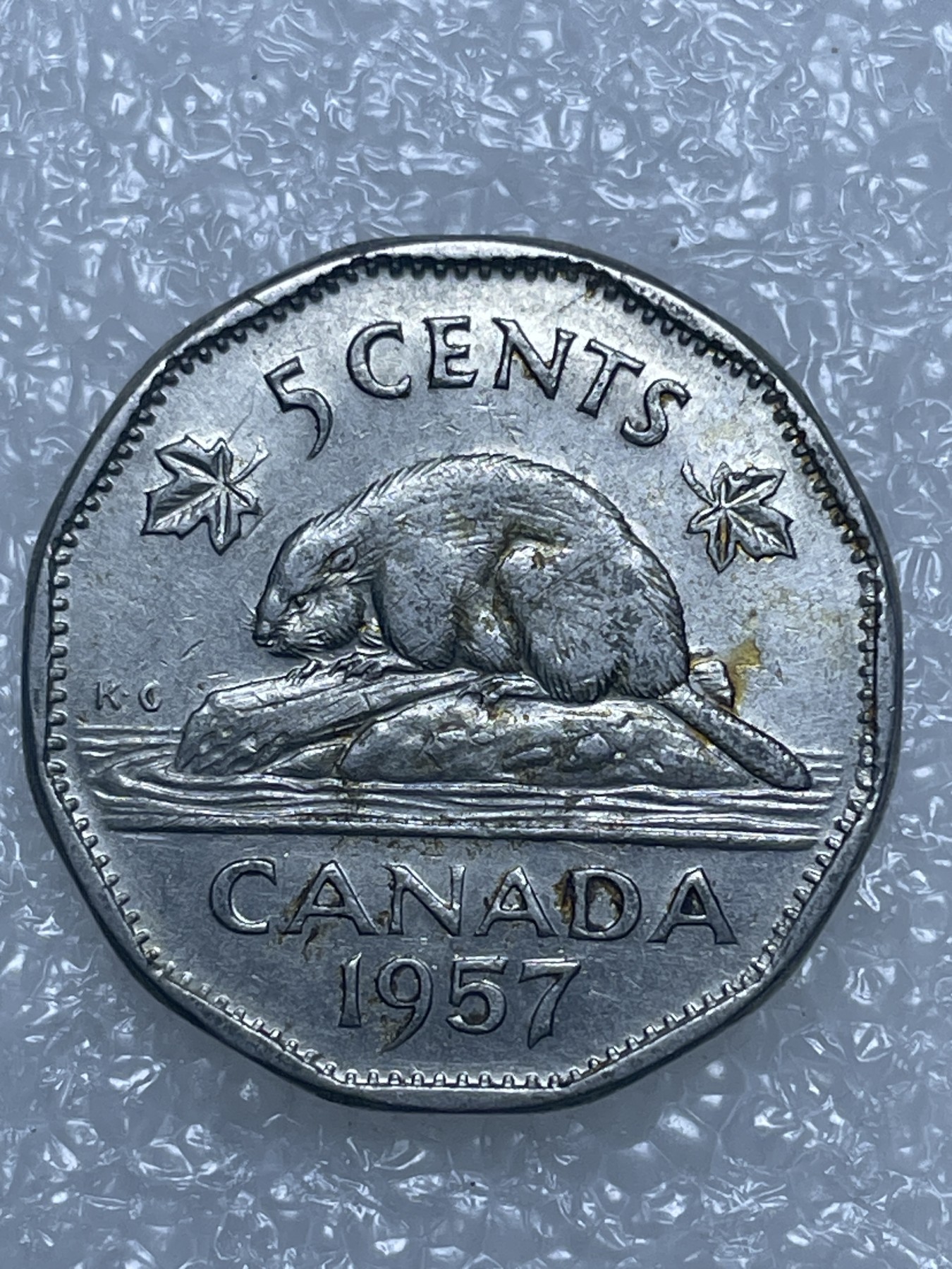 神仙姐姐散币好品专场第十五期（无佣金满邮自动发出 1957 年加拿大 5 分