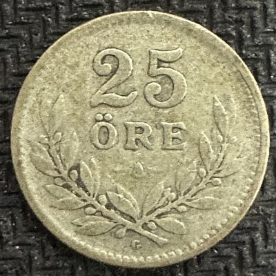 康怡轩【世界各国硬币专场】第28期 - 1930年瑞典25欧尔银币  KM785