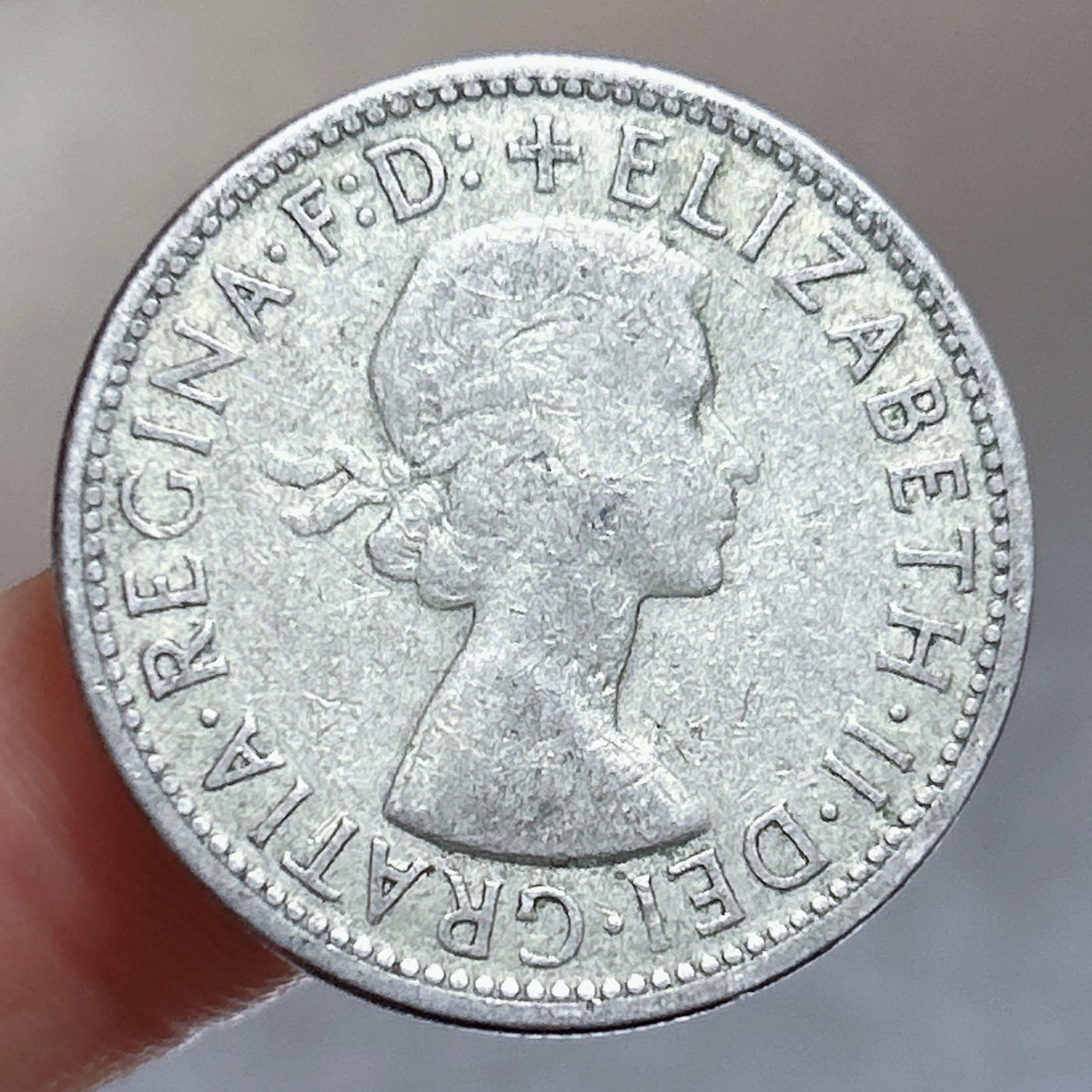 全场一元起拍 银币专场 第56期 1956年澳大利亚1弗洛林银币 伊丽莎白二世 11.2g