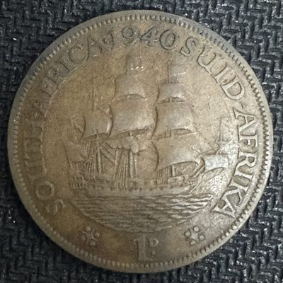 康怡轩【世界各国硬币专场】第66期 - 1940年英属南非1便士铜币  KM25