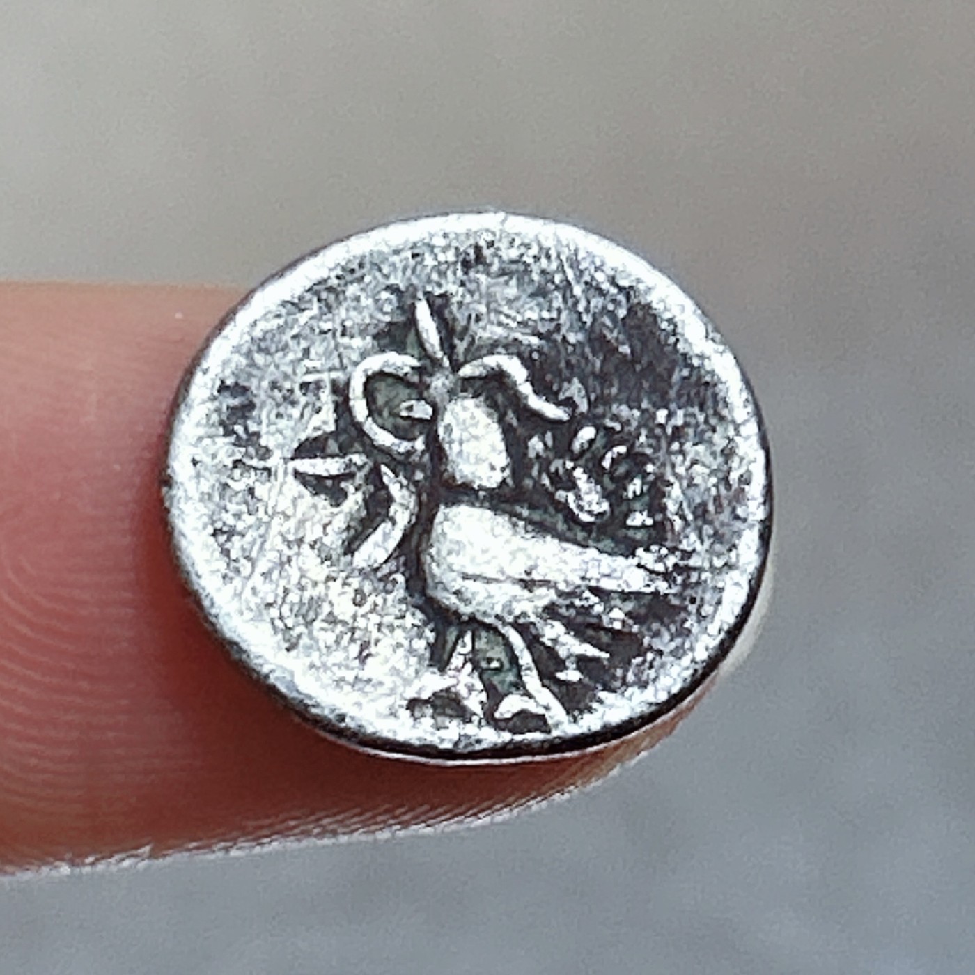 全场一元起拍 银币专场 第56期 柬埔寨金边王朝1/8T（1840-1860年）红鸟 打制银币