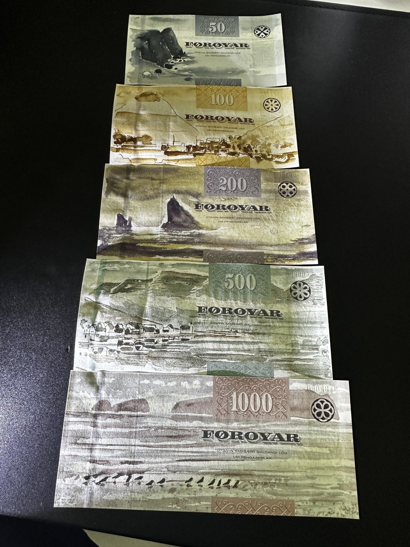 《外钞收藏家》第三百三十期 法罗群岛一套 五张一起 全新绝品