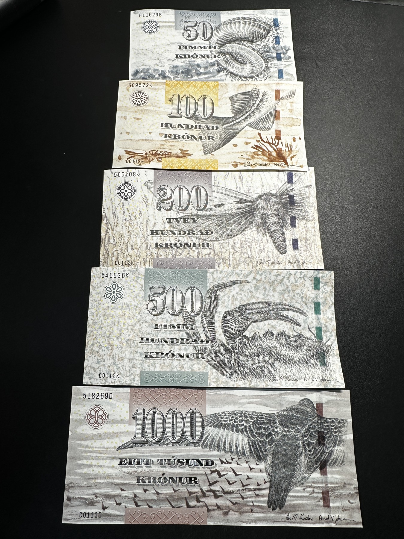 《外钞收藏家》第三百三十期 法罗群岛一套 五张一起 全新绝品