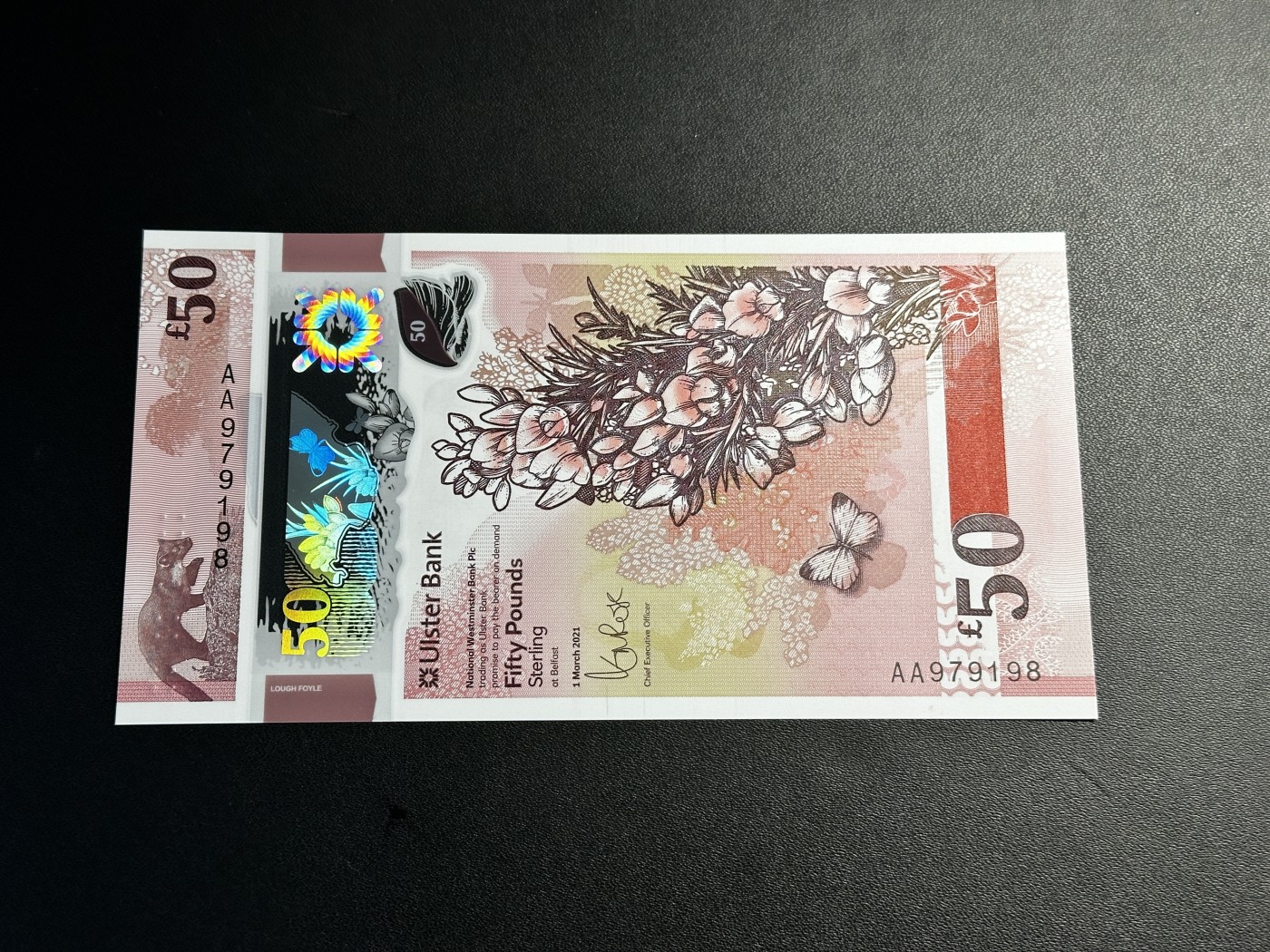 《外钞收藏家》第三百三十期 北爱尔兰阿尔斯特银行50镑 首发AA冠 全新绝品