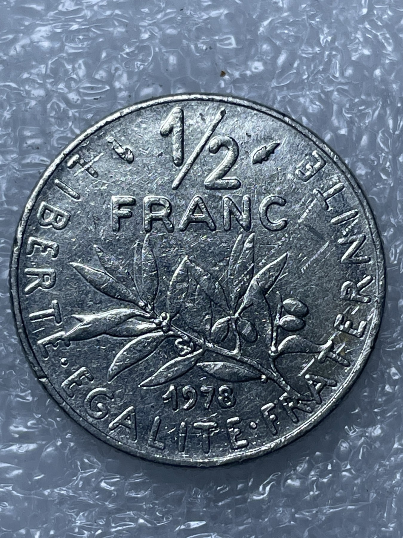 神仙姐姐散币好品专场第十五期（无佣金满邮自动发出 1976年法国 1/2 法郎