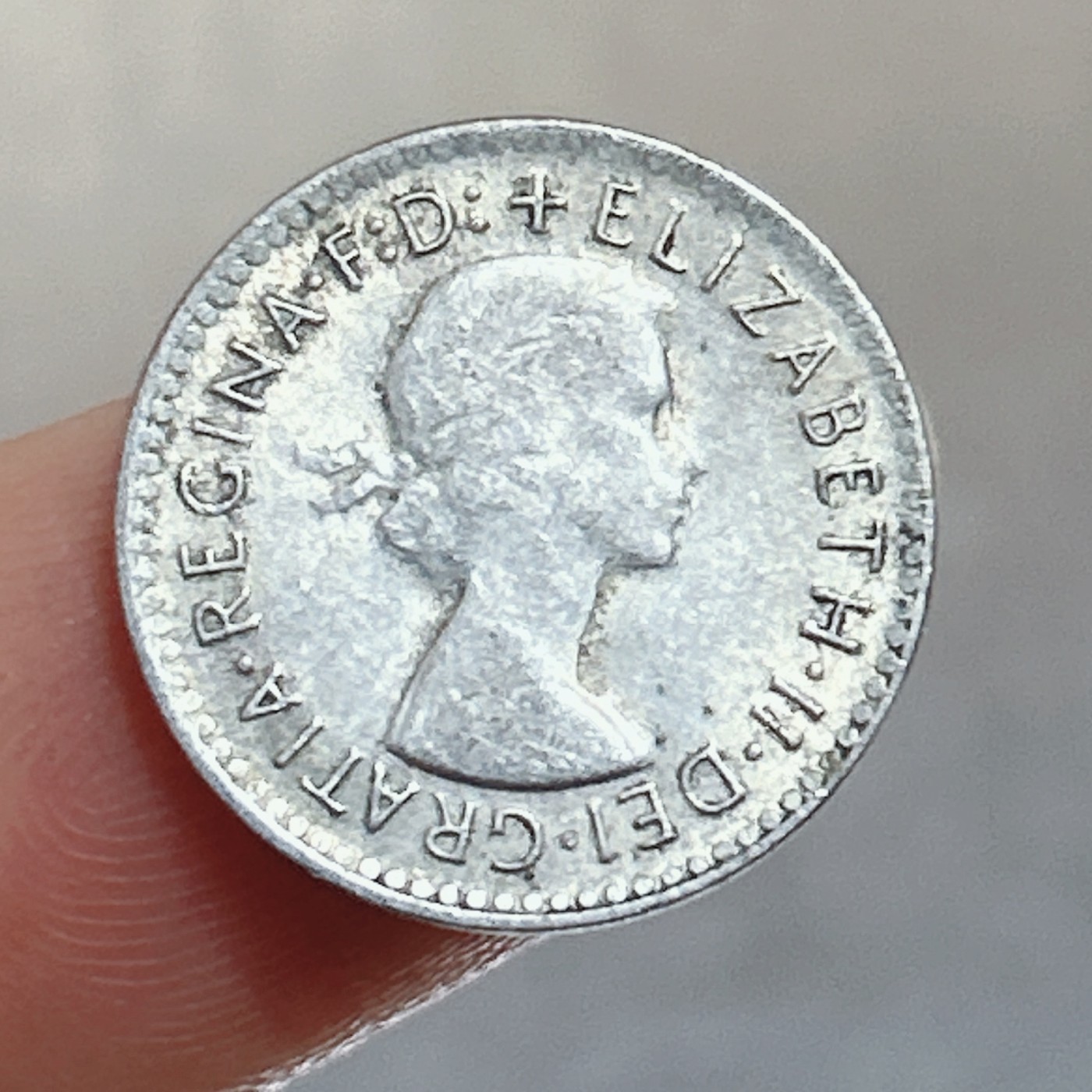 全场一元起拍 银币专场 第56期 澳大利亚1959年3便士银币 小麦银币 伊丽莎白二世 1.4g