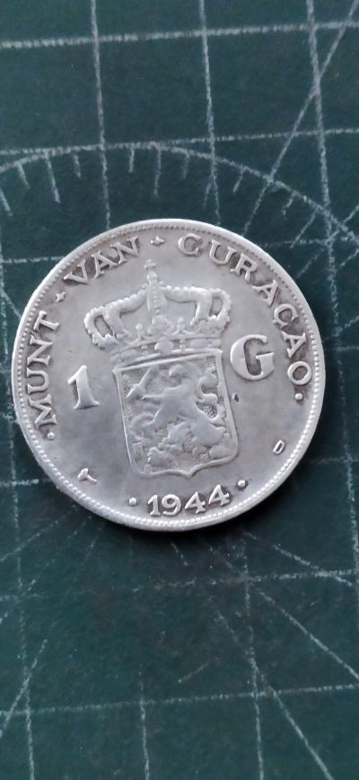 外国硬币初藏散币银币第18场 - 荷属库拉索1盾银币1944年。