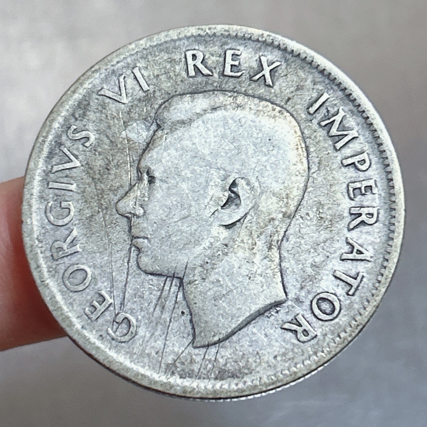 全场一元起拍 银币专场 第56期 1941年英属南非乔治六世2.5先令银币 13.8g