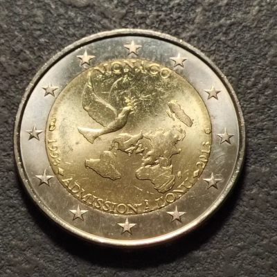 0起1加-纯粹捡漏拍-281欧元纪念币专场（未完待续） - 摩纳哥2013年2欧元加入联合国20周年双色纪念币