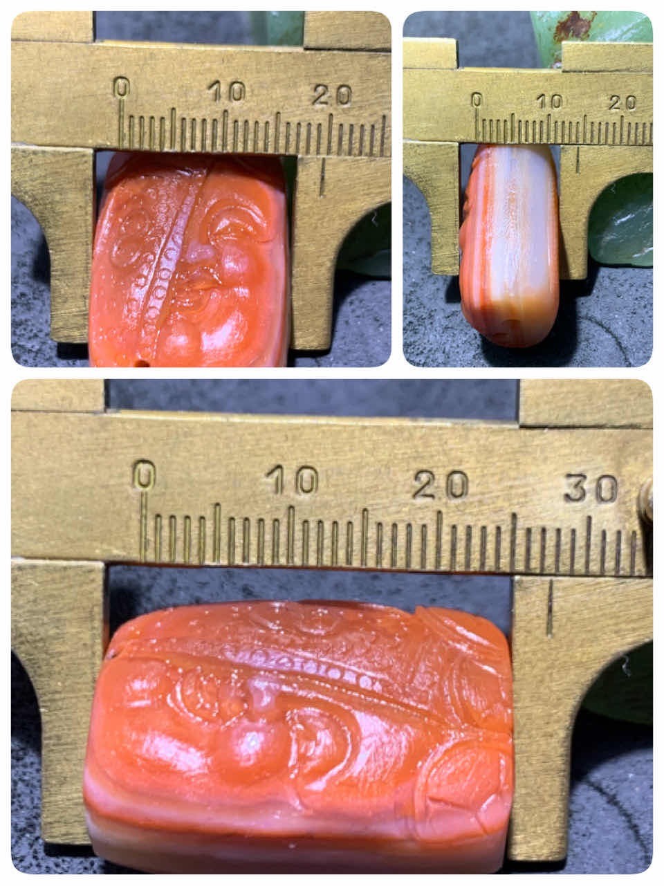 精美亚光高玉化川料南红玛瑙手工雕刻开门见财勒子一个，