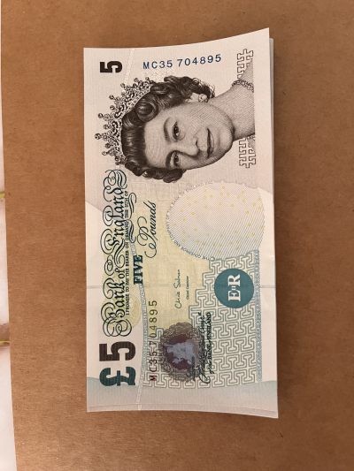 英国E序列5镑纸币 - 英国E序列5镑纸币