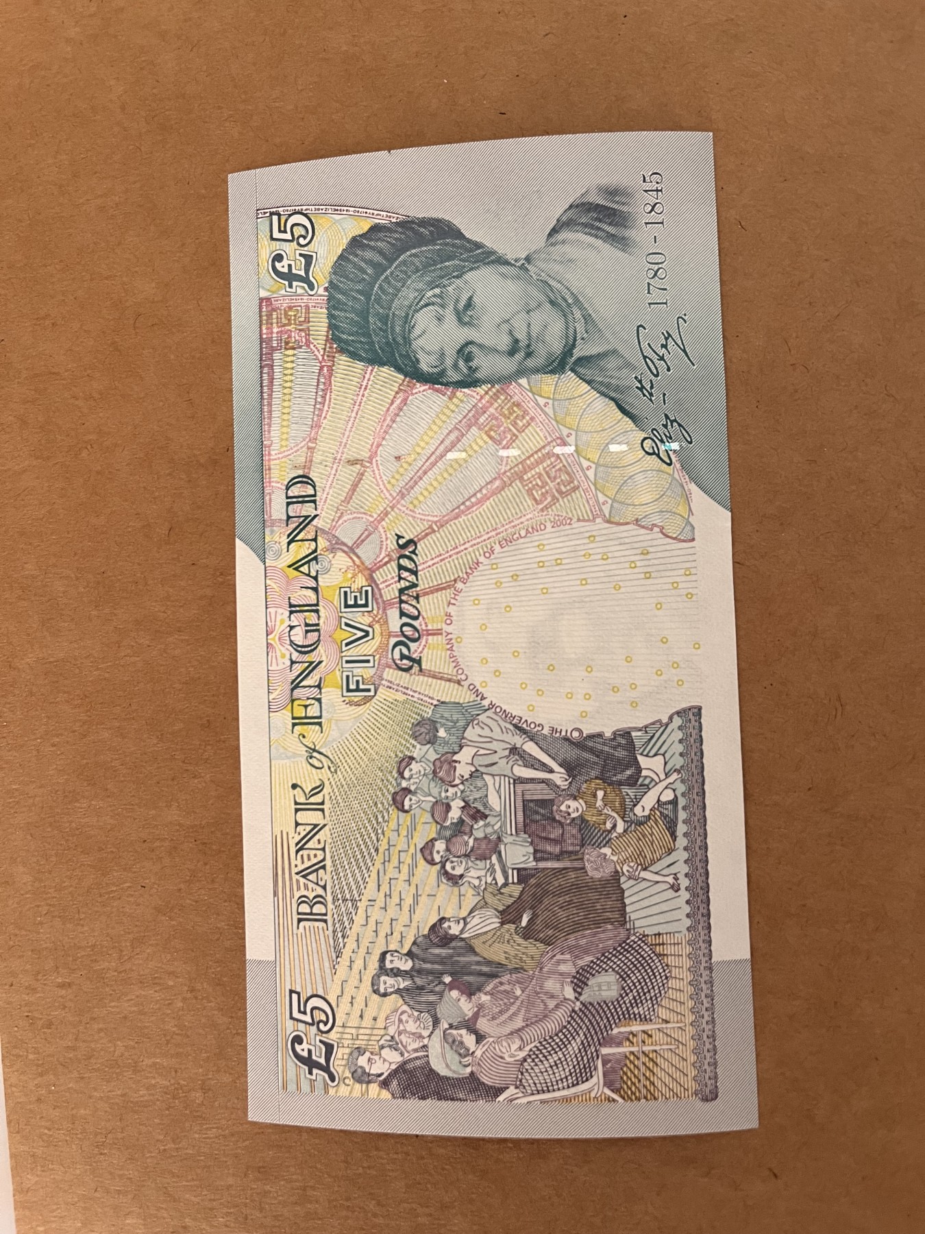 英国E序列5镑纸币