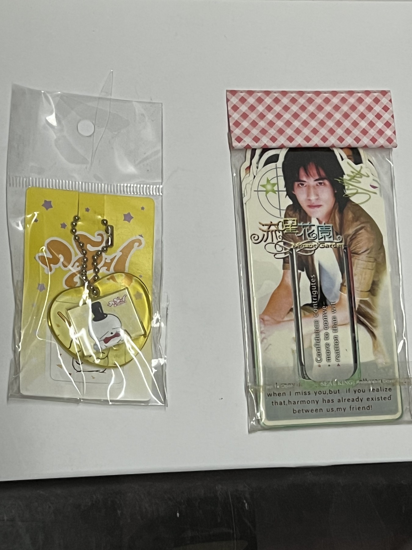 零元拍：王嫒可 亲笔签名 宣传卡，拍中就送流氓兔钥匙扣，流星花园书签，sideshowj绝版2013挂历