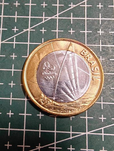 硬币 - 巴西1瑞尔里约奥运会-帆船