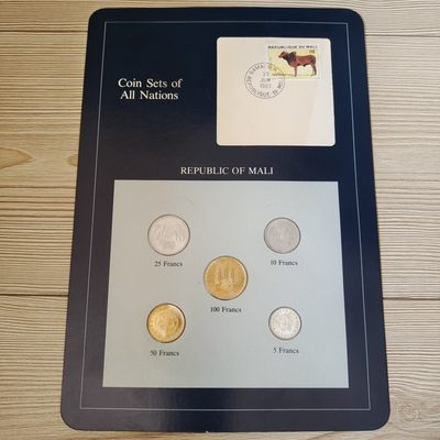 0起1加-纯粹捡漏拍-280富兰克林专场 - 【富兰克林邮币套币系列】马里5枚蓝卡