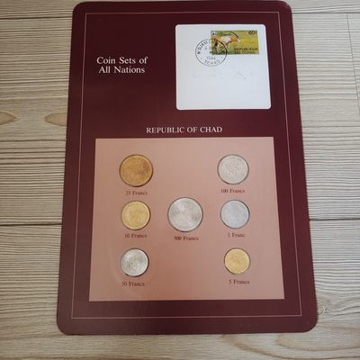 0起1加-纯粹捡漏拍-280富兰克林专场 - 【富兰克林邮币套币系列】乍得7枚红卡