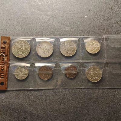 0起1加-纯粹捡漏拍-282套币银币场 - 梵蒂冈1930年庇护十一世8枚套币-含2枚银币