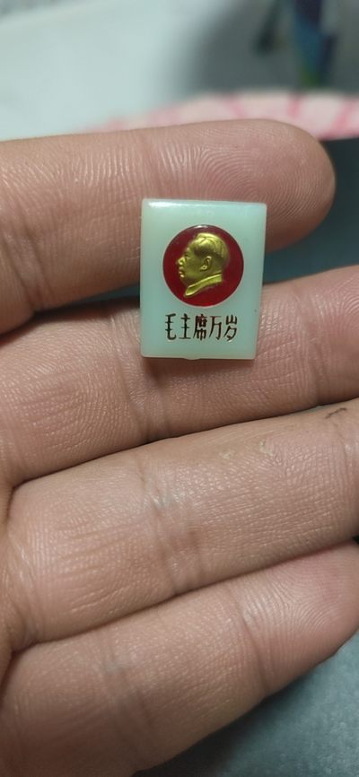 毛主席语录章、徽章 - 🔥🔥🔥🔥为人民服务章一枚，长方形胸章，品相如图